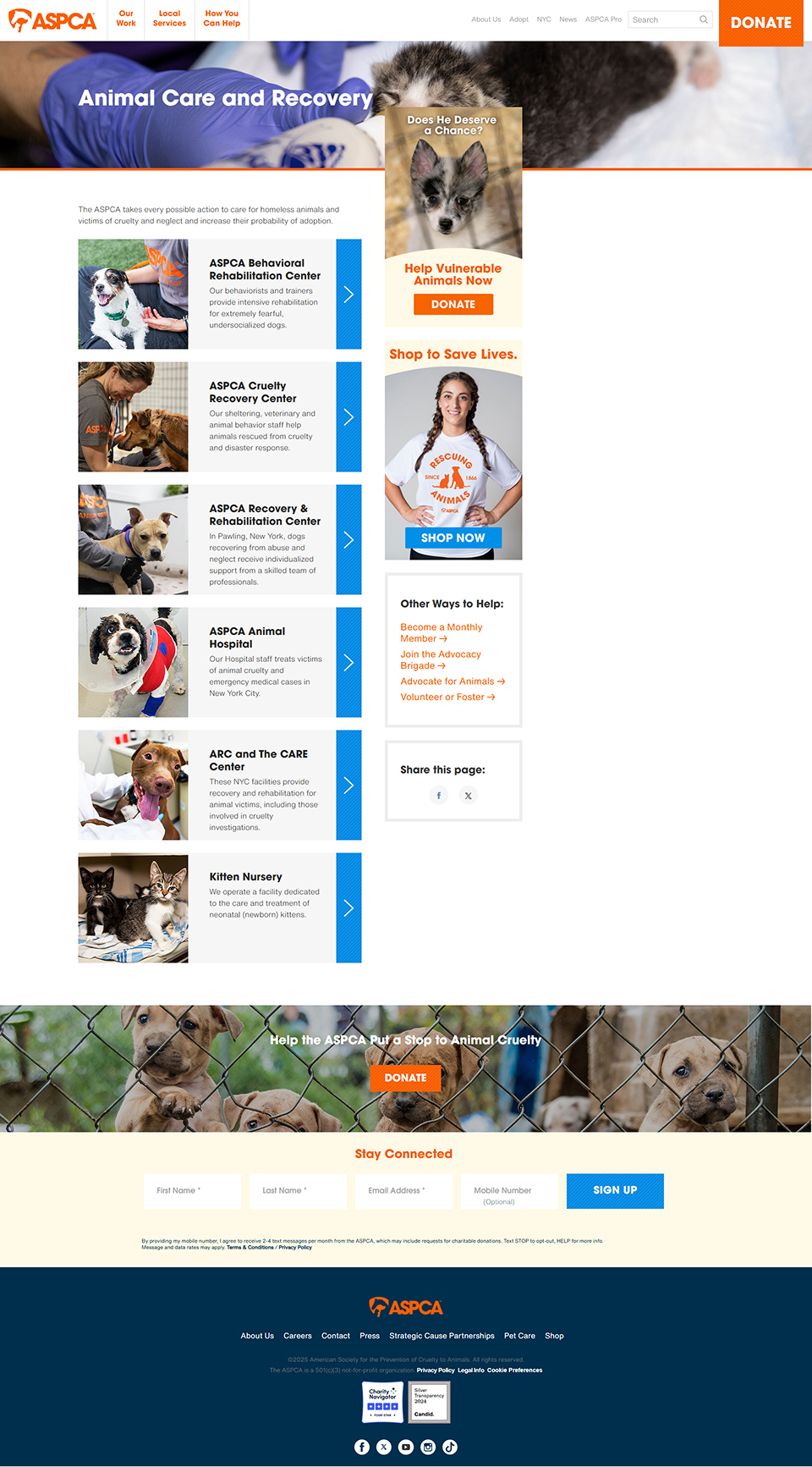 ASPCA Website Redesign screenshot 4