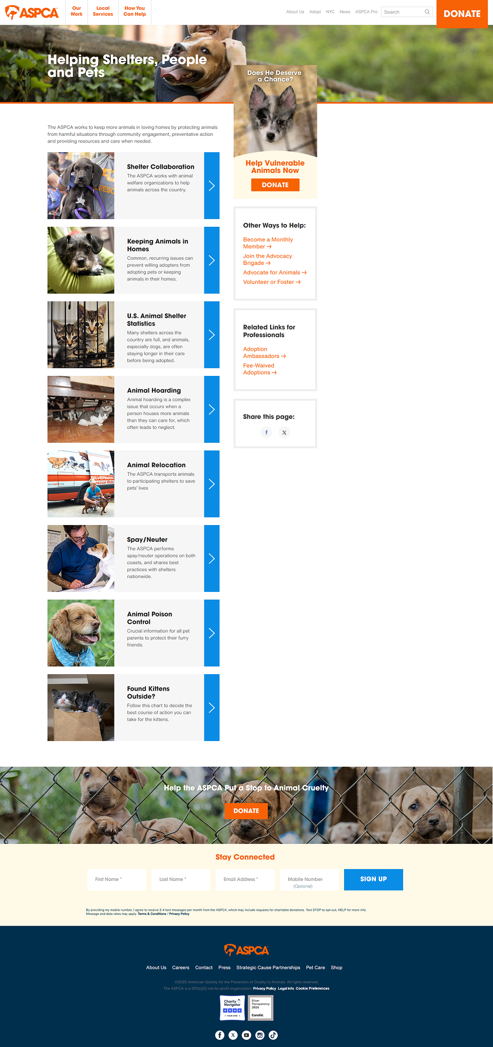 ASPCA Website Redesign screenshot 3
