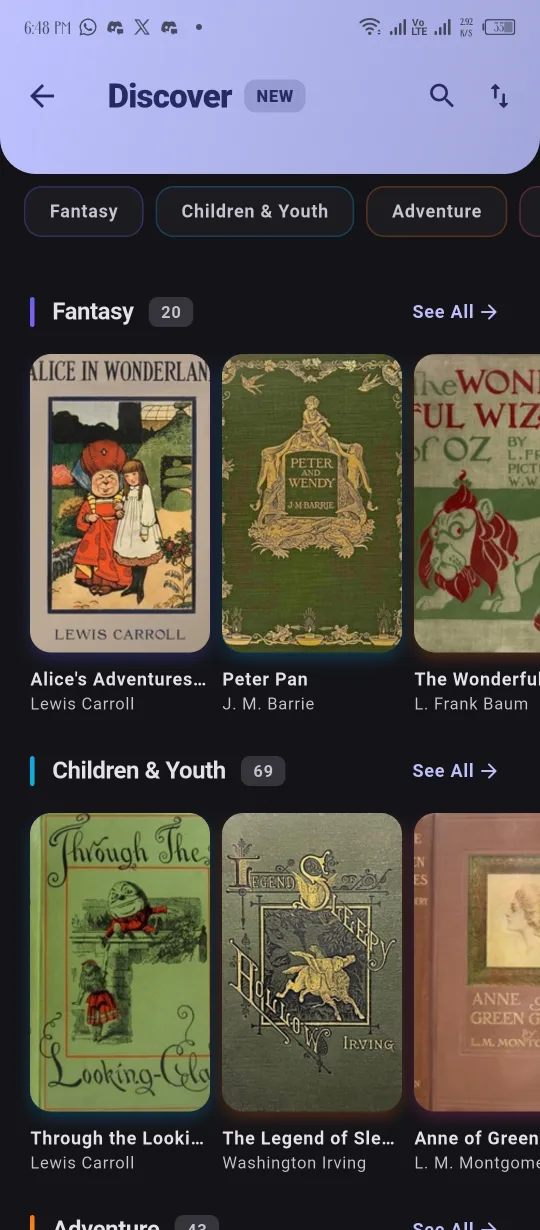 NovelVerse – Discover by genre